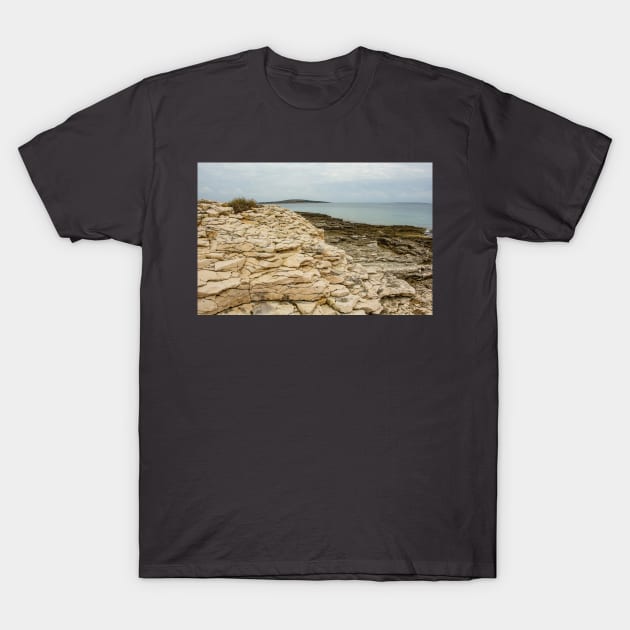 Limestone Coast in Kamenjak Park, Croatia T-Shirt by jojobob